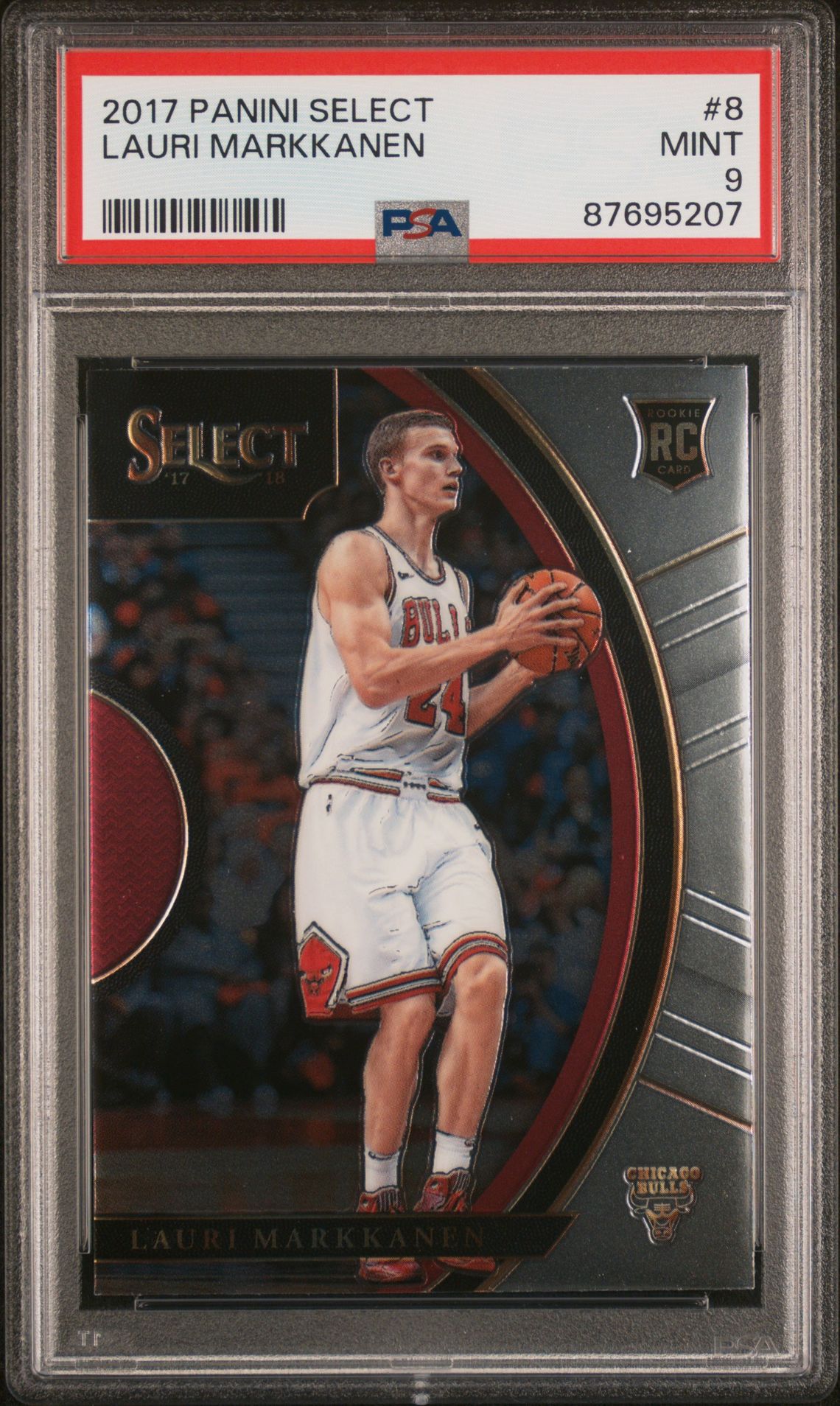 2017 Panini PANINI SELECT #8 Lauri Markkanen front
