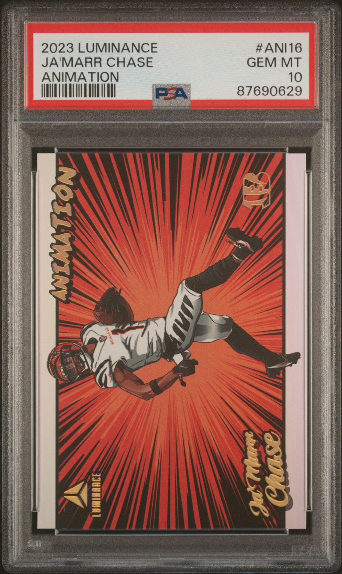 2023 Panini PANINI LUMINANCE ANIMATION #ANI16 Ja'Marr Chase front