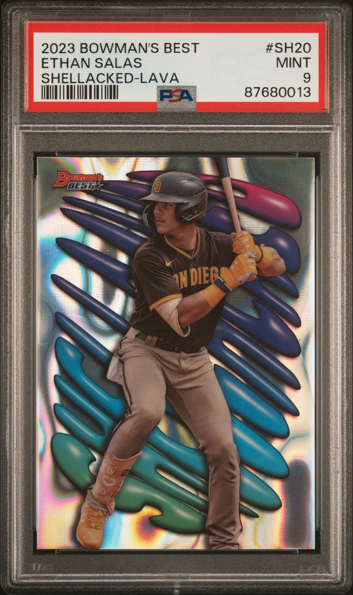 2023 Bowman Bowman's Best LAVA REF #SH-20 Ethan Salas front