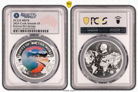 2024 $5 Rotorua Hot Springs Beauty of the World MS70