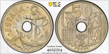 1949 50C Arrows Down (1951) MS64