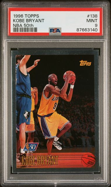 1996 popular Kobe Bryant Topps Rookie Card