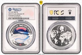 2024 $5 Whitehaven Beach Beauty of the World MS70