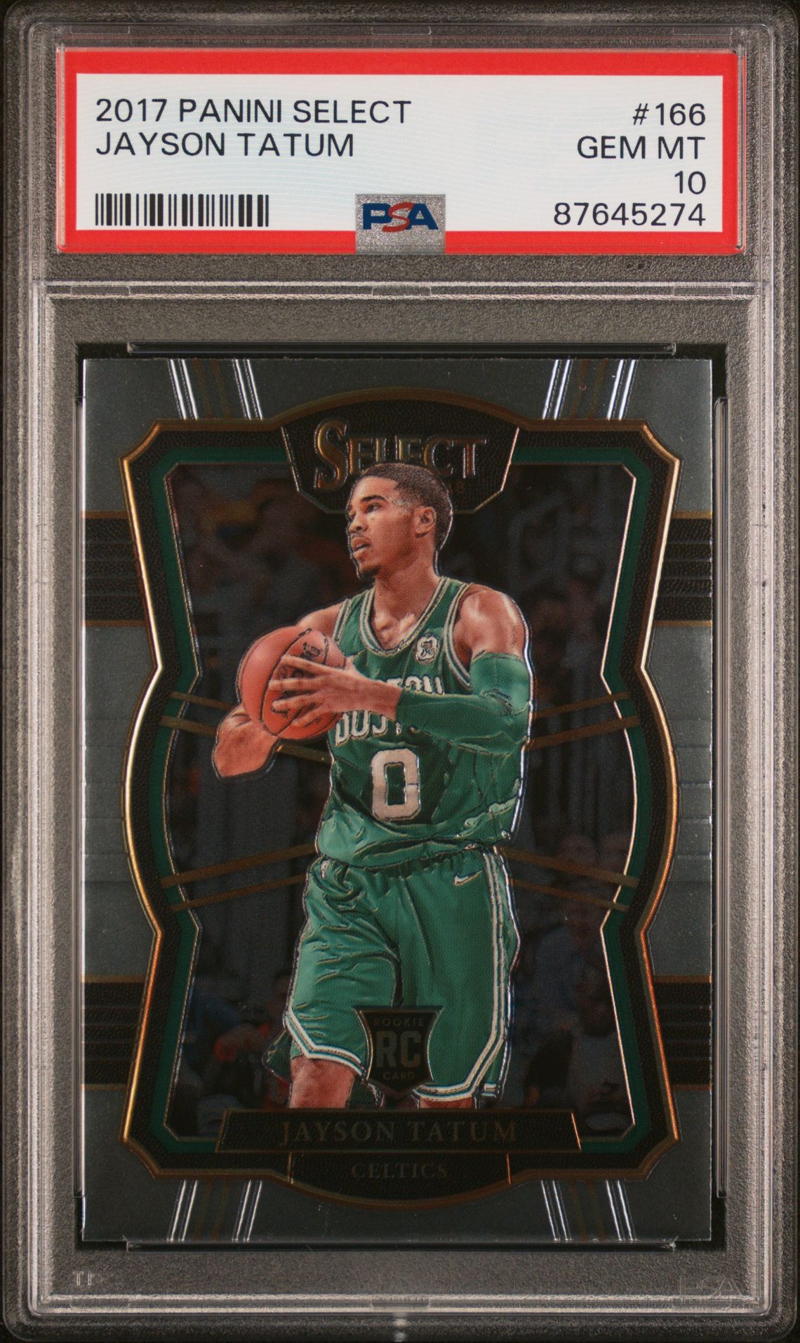 2017 Panini Select Jayson Tatum #166 Gem Mt 10 front