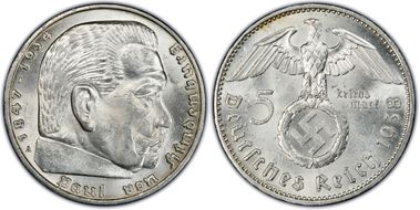 1938-A 5 Mk J-367 MS63