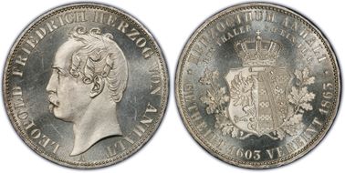 1863-A Thaler KM-15  Ag MS63