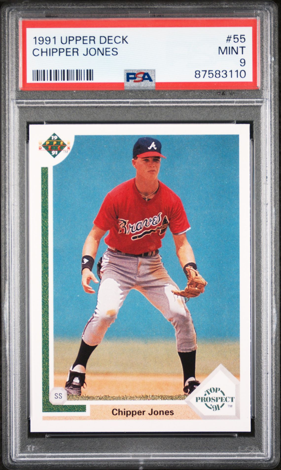 1991 Upper Deck UPPER DECK #55 Chipper Jones front