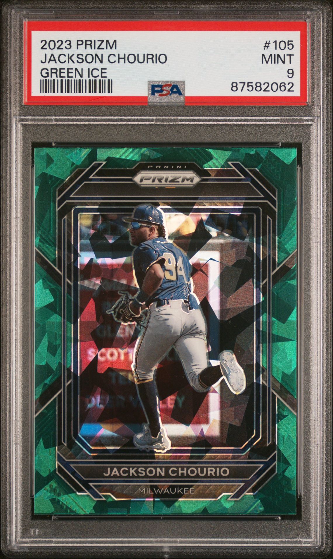 2023 Panini Prizm Green #105 Jackson Chourio front