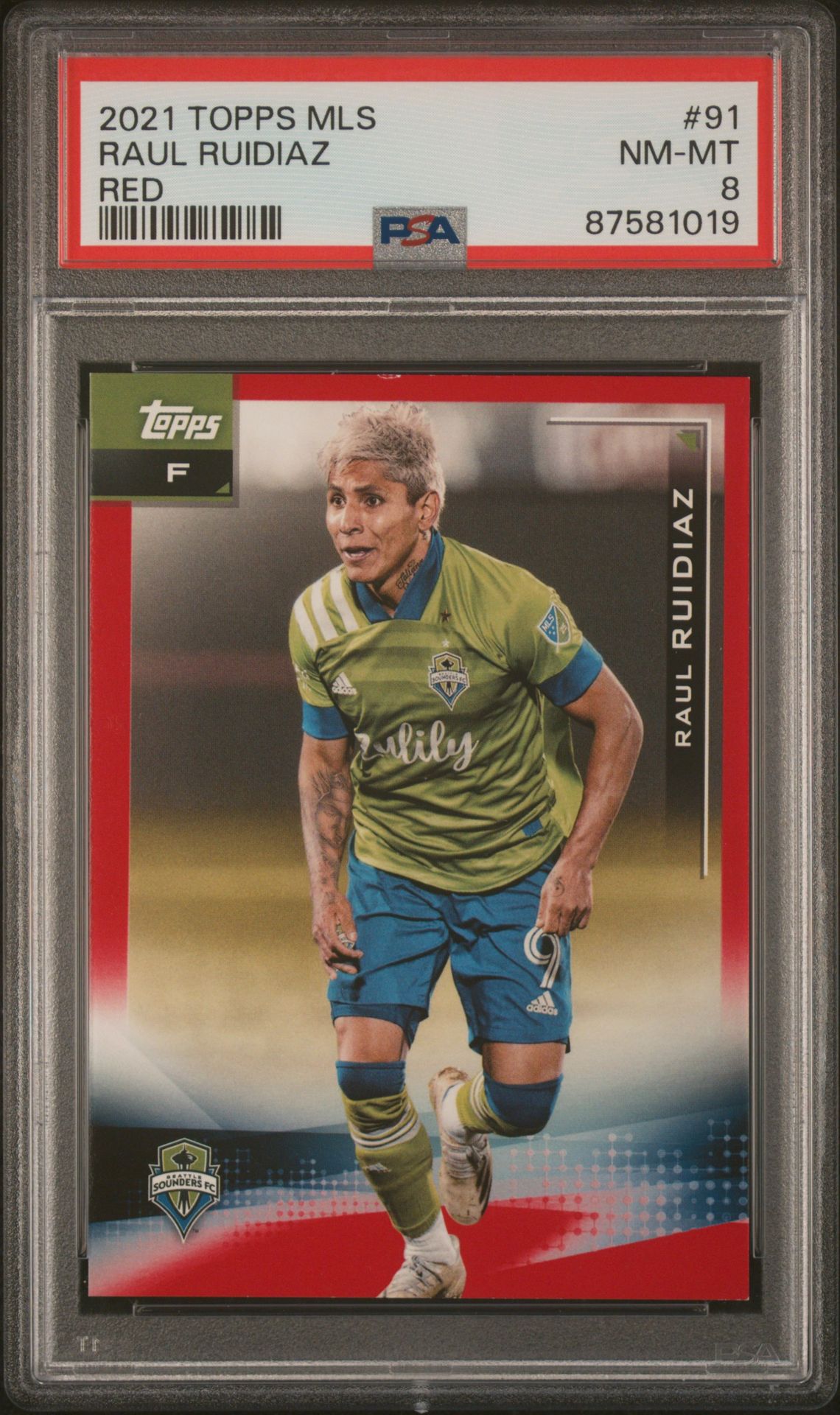 2021 Topps TOPPS MLS RED #91 Raul Ruidiaz front
