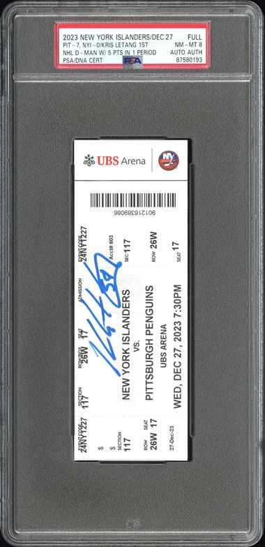 NHL D-MAN W/ 5 PTS IN 1 PERIOD