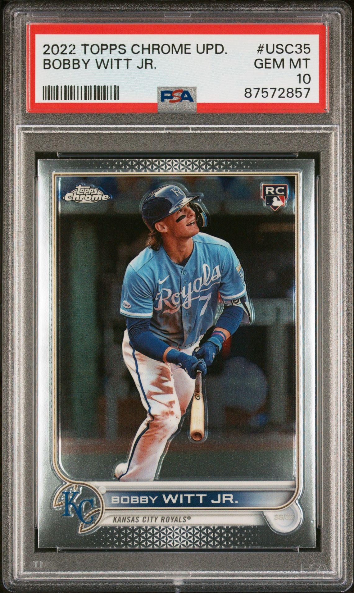 2022 Topps Topps Chrome #USC35 Bobby Witt Jr. front