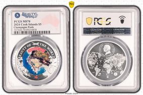 2024 $5 Champagne Pools Beauty of the World MS70