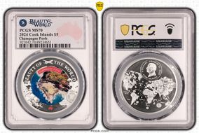 2024 $5 Champagne Pools Beauty of the World MS70