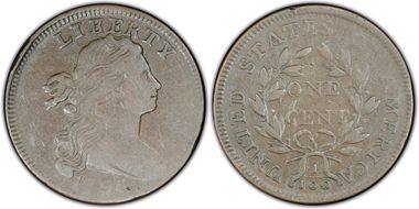 1796 1C LIHERTY, S-104 VF30BN