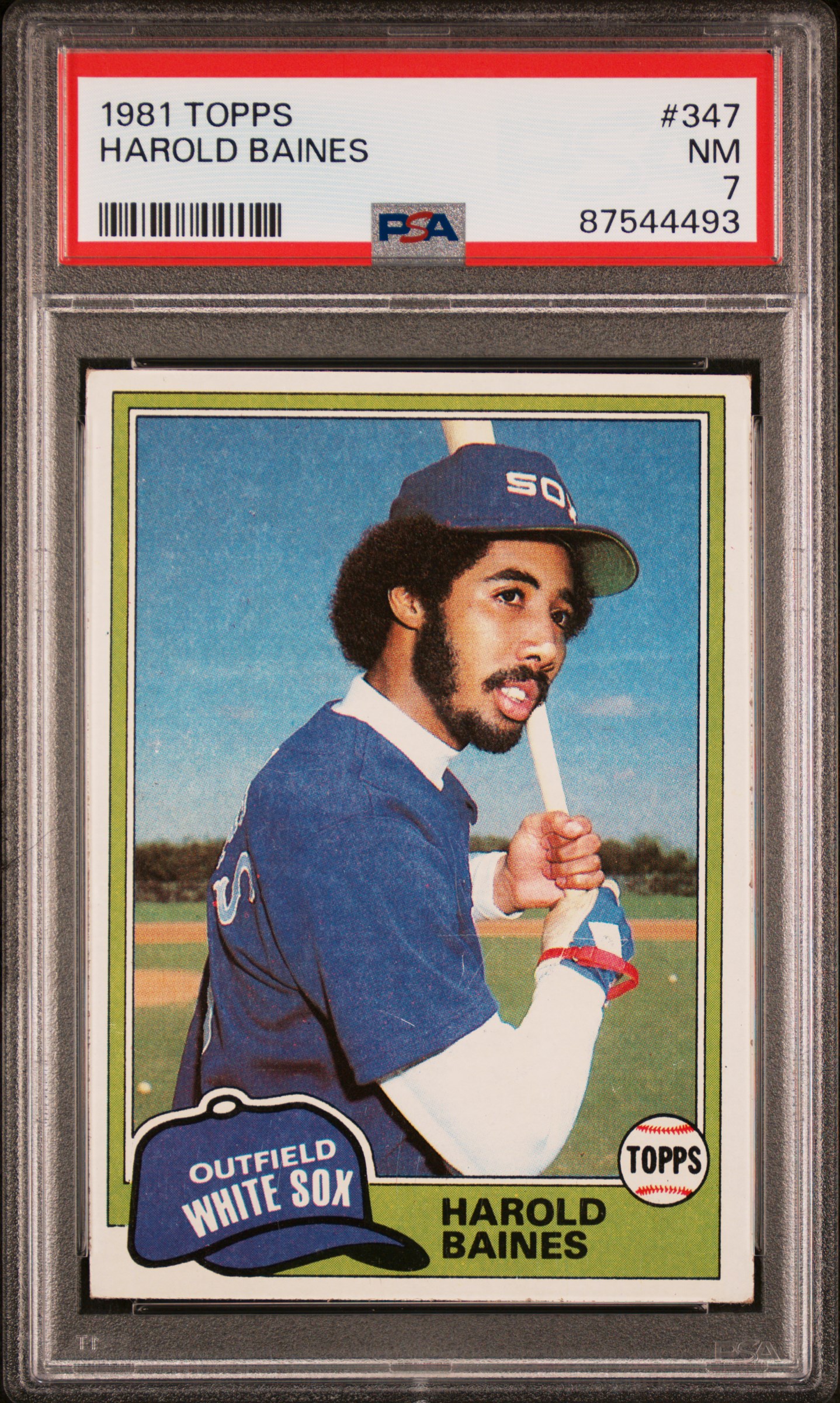 1981 Topps #347 Harold Baines Rookie Card – PSA NM 7