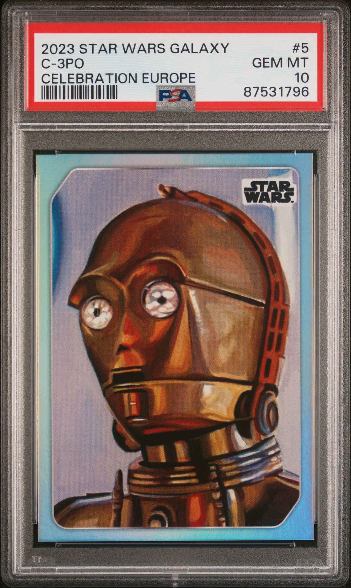 2023 Topps STAR WARS GALAXY CELEBRATION EUROPE #5 C-3po front
