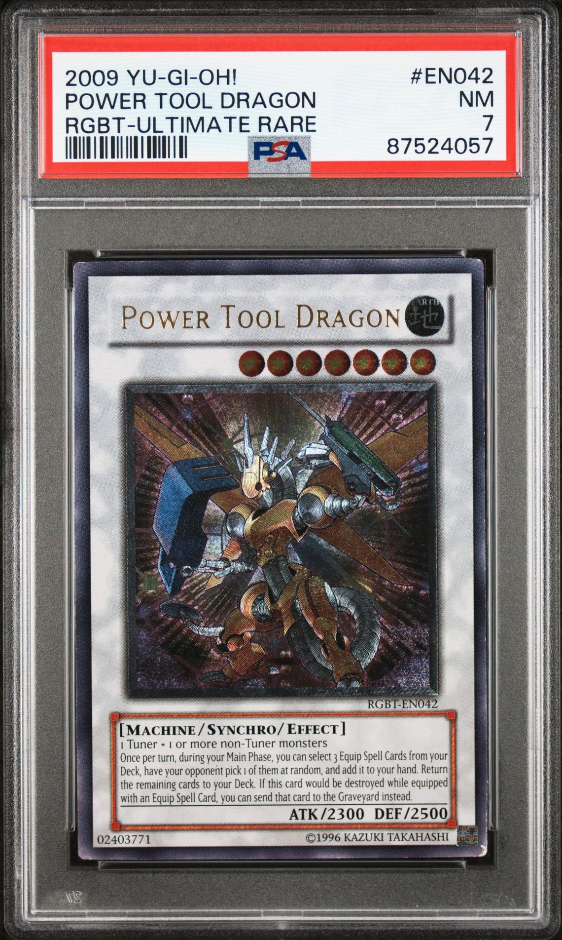 2009 Yu-Gi-Oh! Yu-Gi-Oh ULTIMATE RARE #ENO42 Power Tool Dragon front