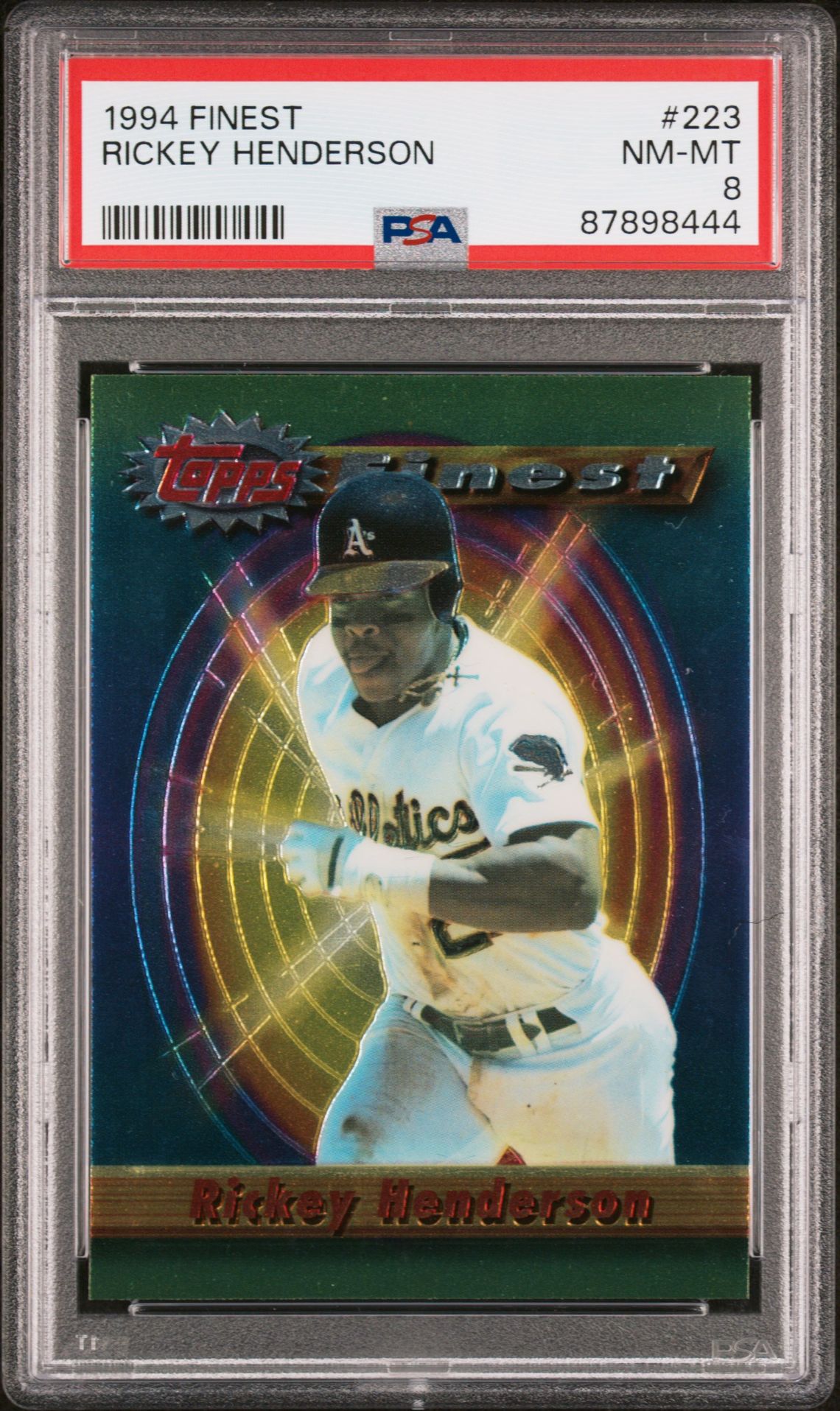 1994 Topps FINEST #223 Rickey Henderson front