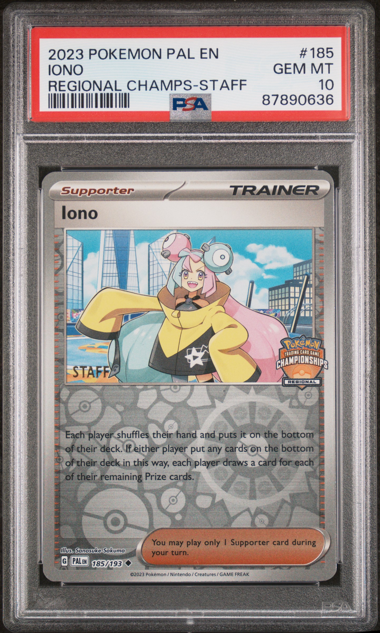 Iono [Regional Championship Staff] #185