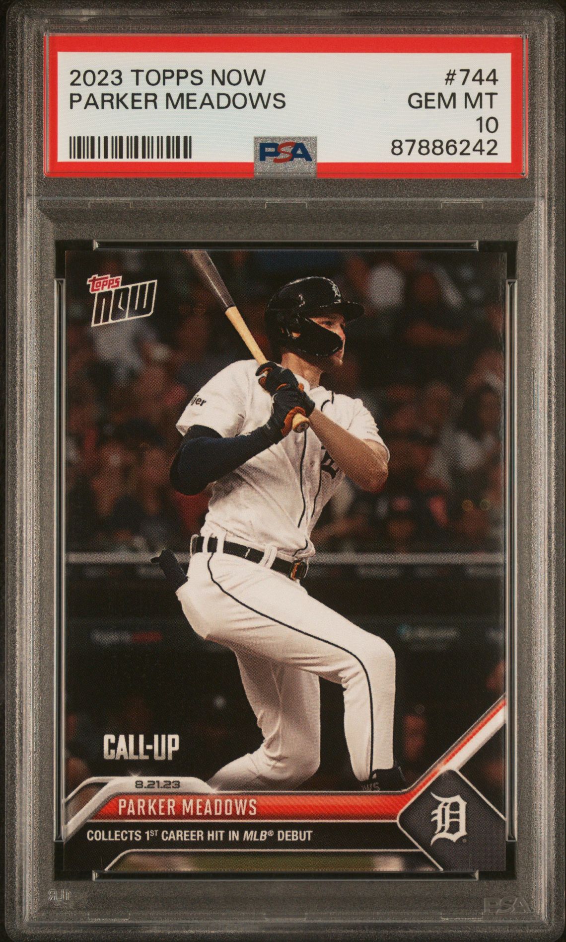 2023 Topps Now TOPPS NOW #744 Parker Meadows front