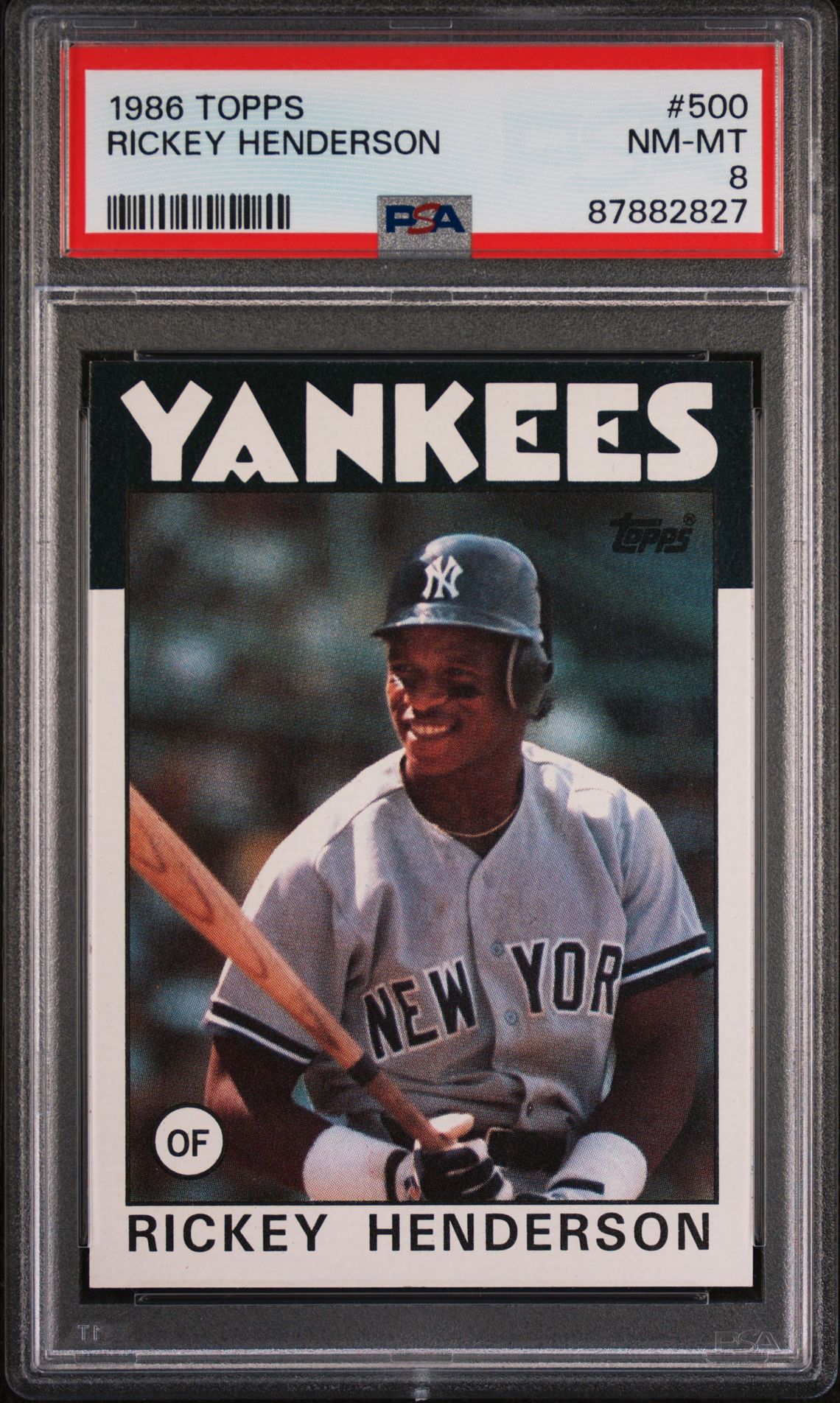 1986 Topps TOPPS #500 Rickey Henderson front