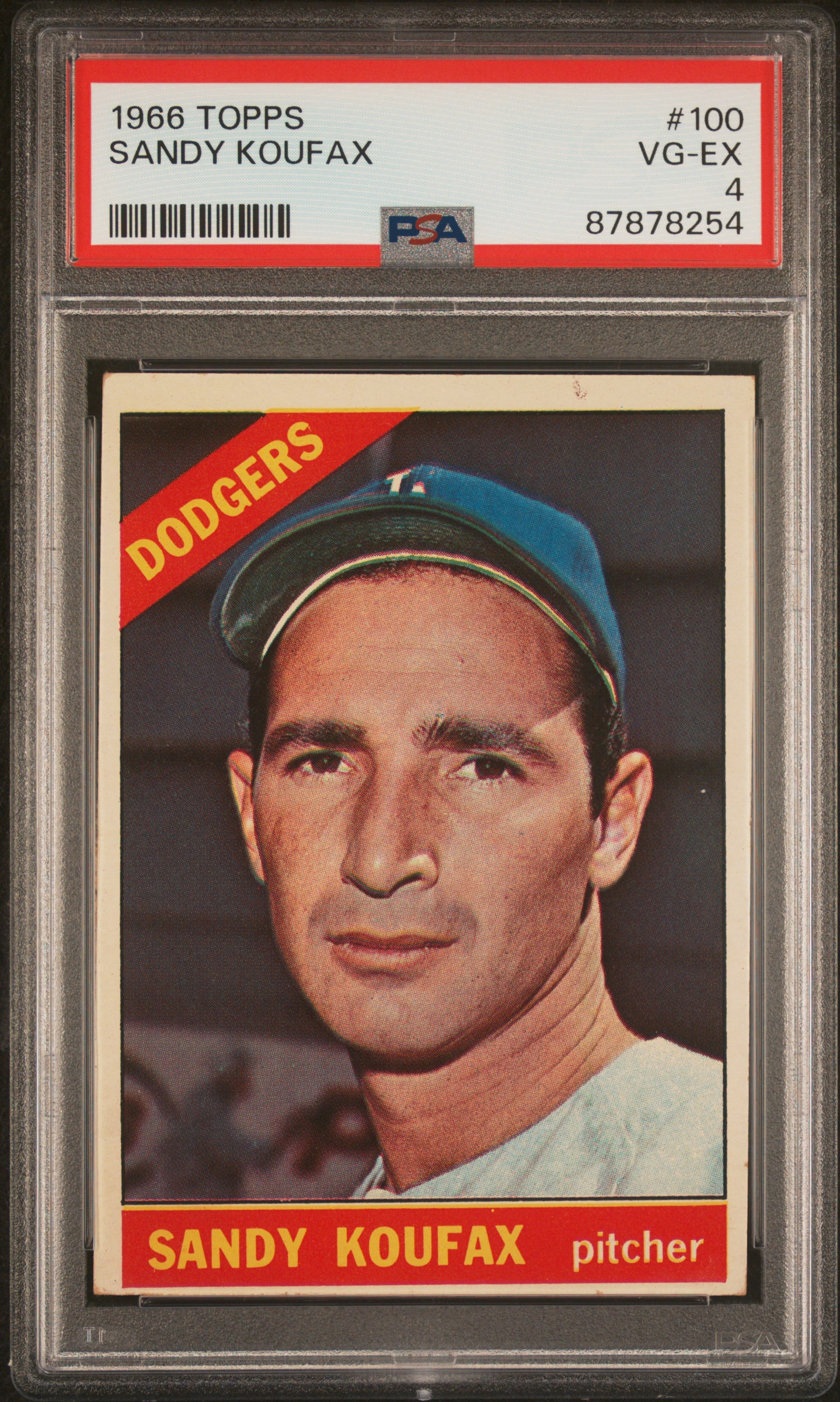 【中古】 Manuscrito Sandy CT Collector's 1966 Topps Sandy Koufax #100 PSA 4 | Card Ladder