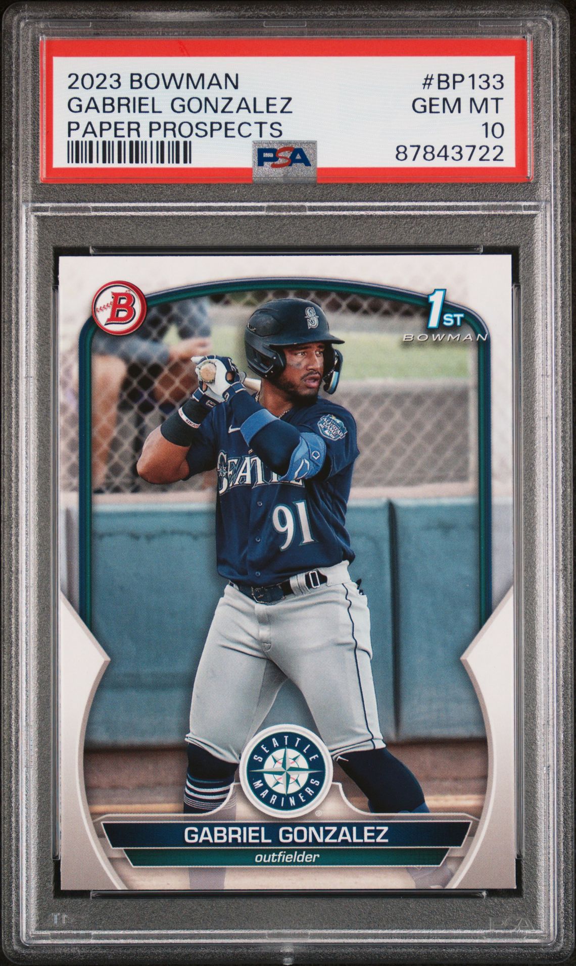 2023 Bowman BOWMAN PAPER PROSPECTS #BP133 Gabriel Gonzalez front