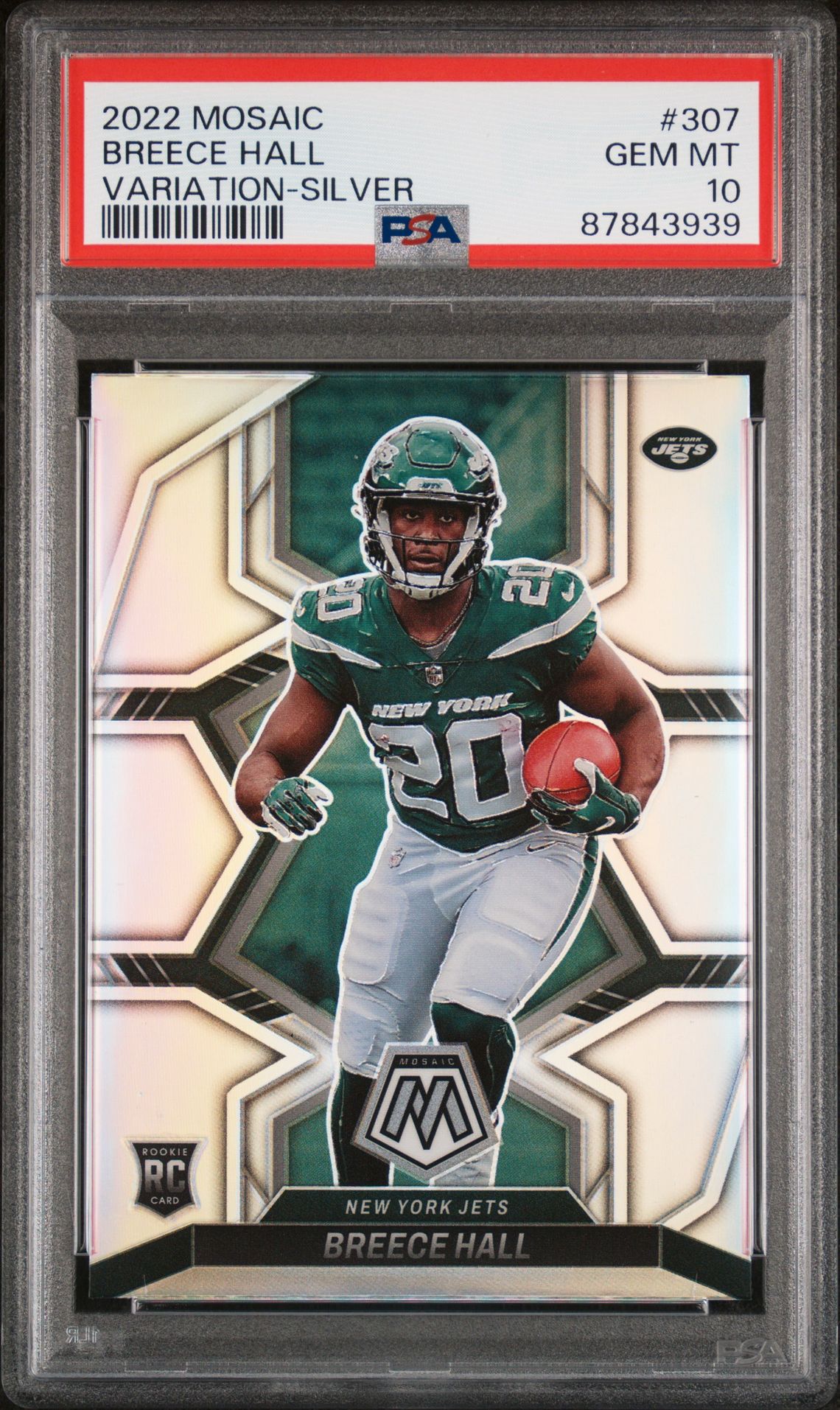 2022 Panini PANINI MOSAIC VARIATION-SILVER #307 Breece Hall front