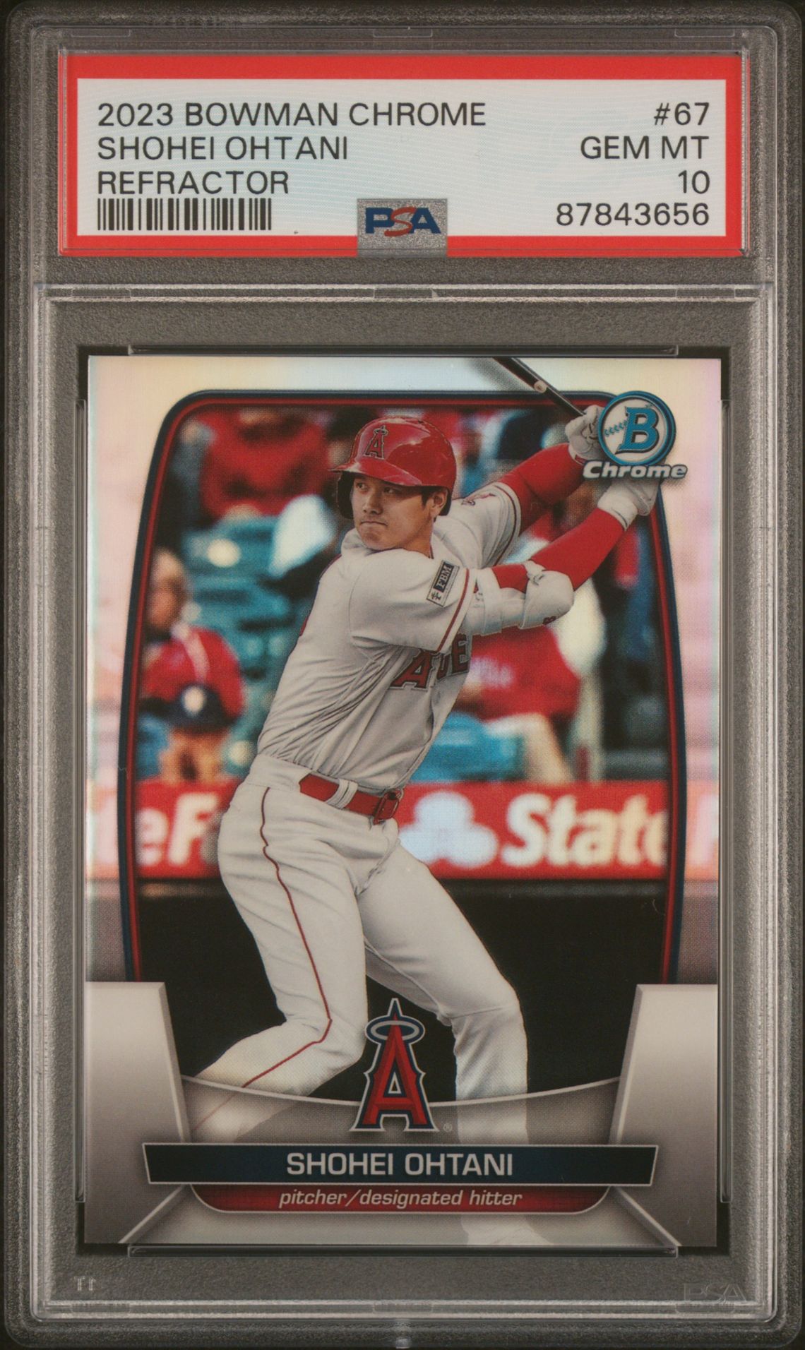 2023 Bowman Bowman Chrome REFRACTOR #67 Shohei Ohtani front