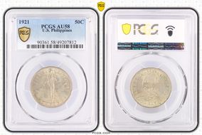 1921 50C AU58