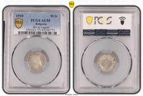 1910 50 St IIA in Legend KM-27 Ag AU55