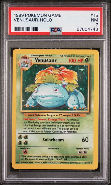 Fashion Pokemon Venusaur base set 2 bgs 8