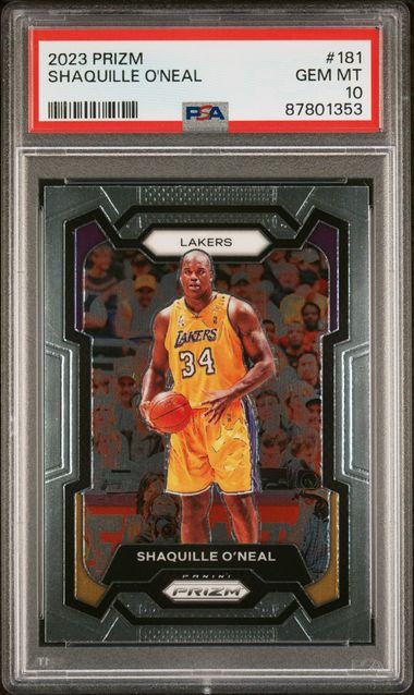 2023-24 Panini Prizm #181 Shaquille O'Neal – PSA GEM MT 10