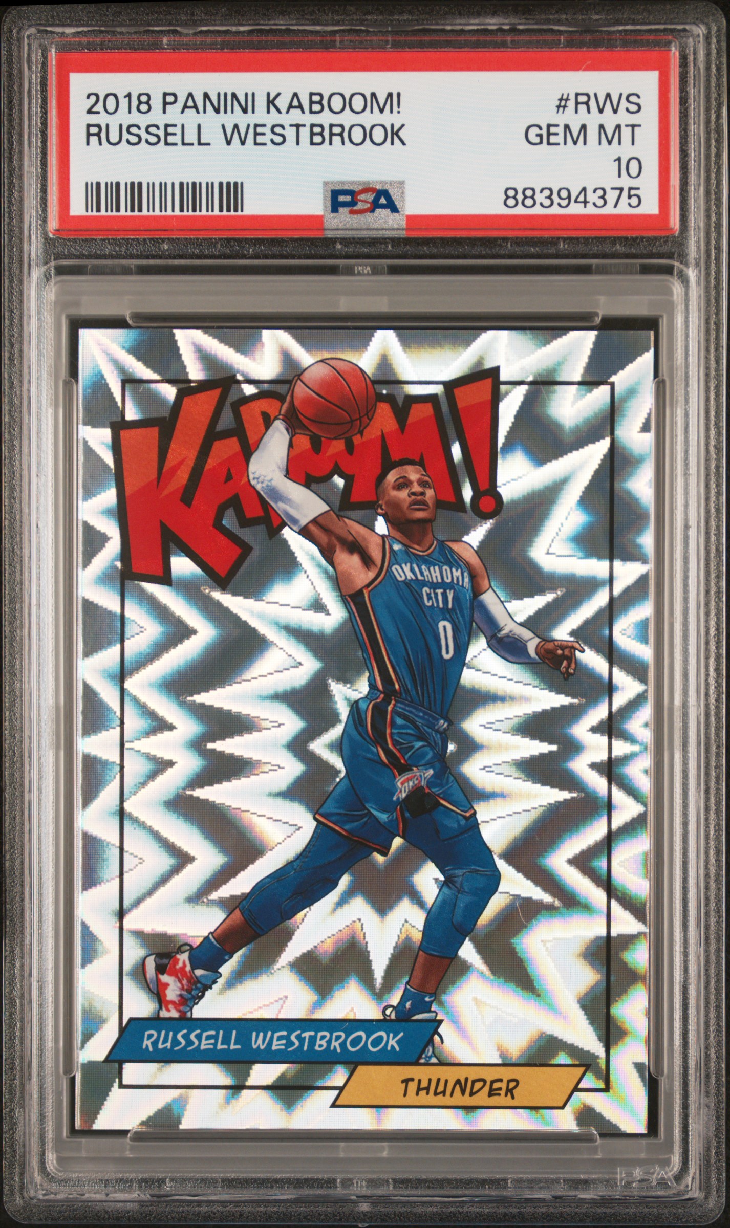 シングルカード Westbrook kaboom panini rockets 2018 RUSSELL WESTBROOK PANINI KABOOM! KABOOM PSA 10 | Veriswap