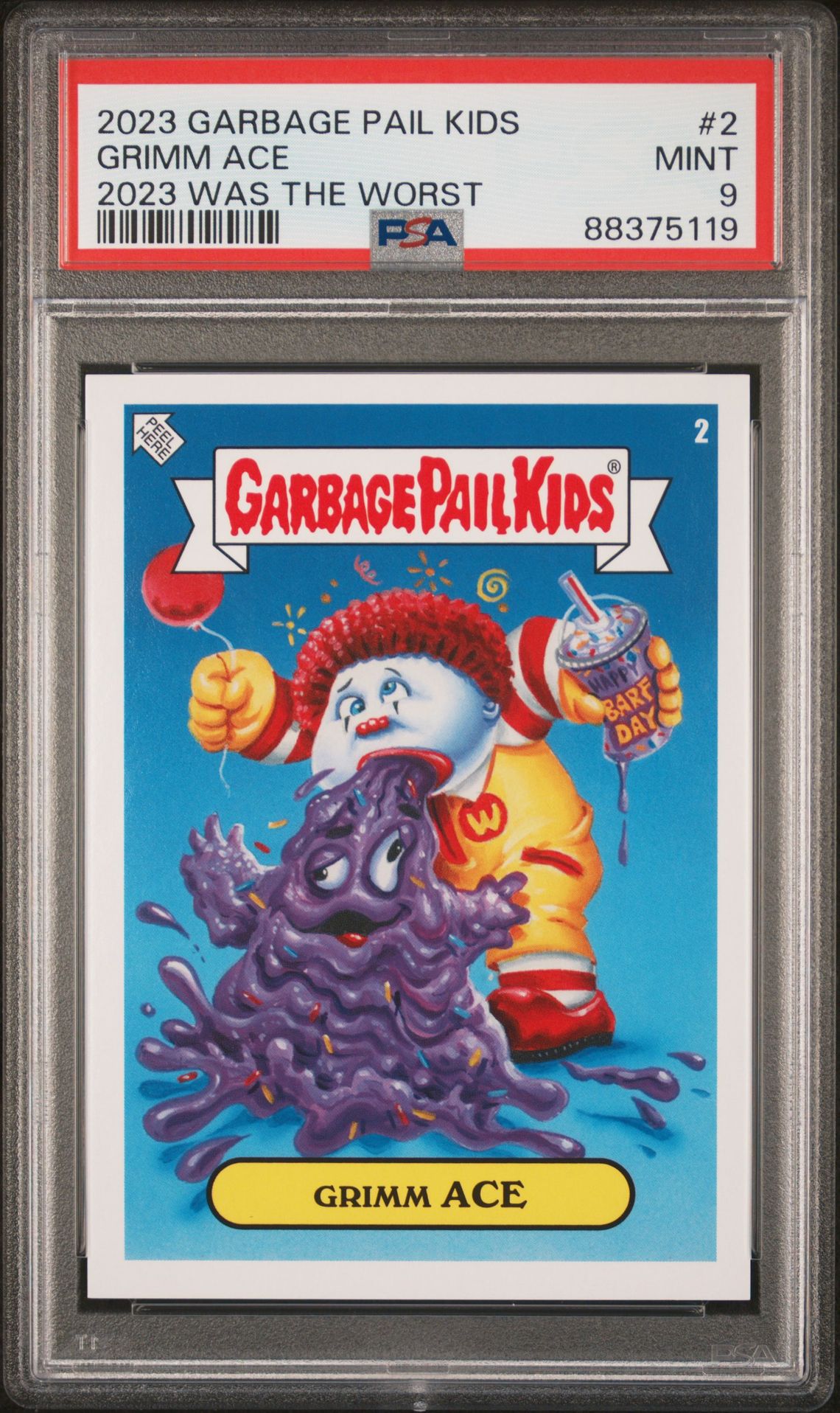 2023 Garbage Pail Kids TOPPS GARBAGE PAIL KIDS 2023 WAS THE WORST #2 Grimm Ace front