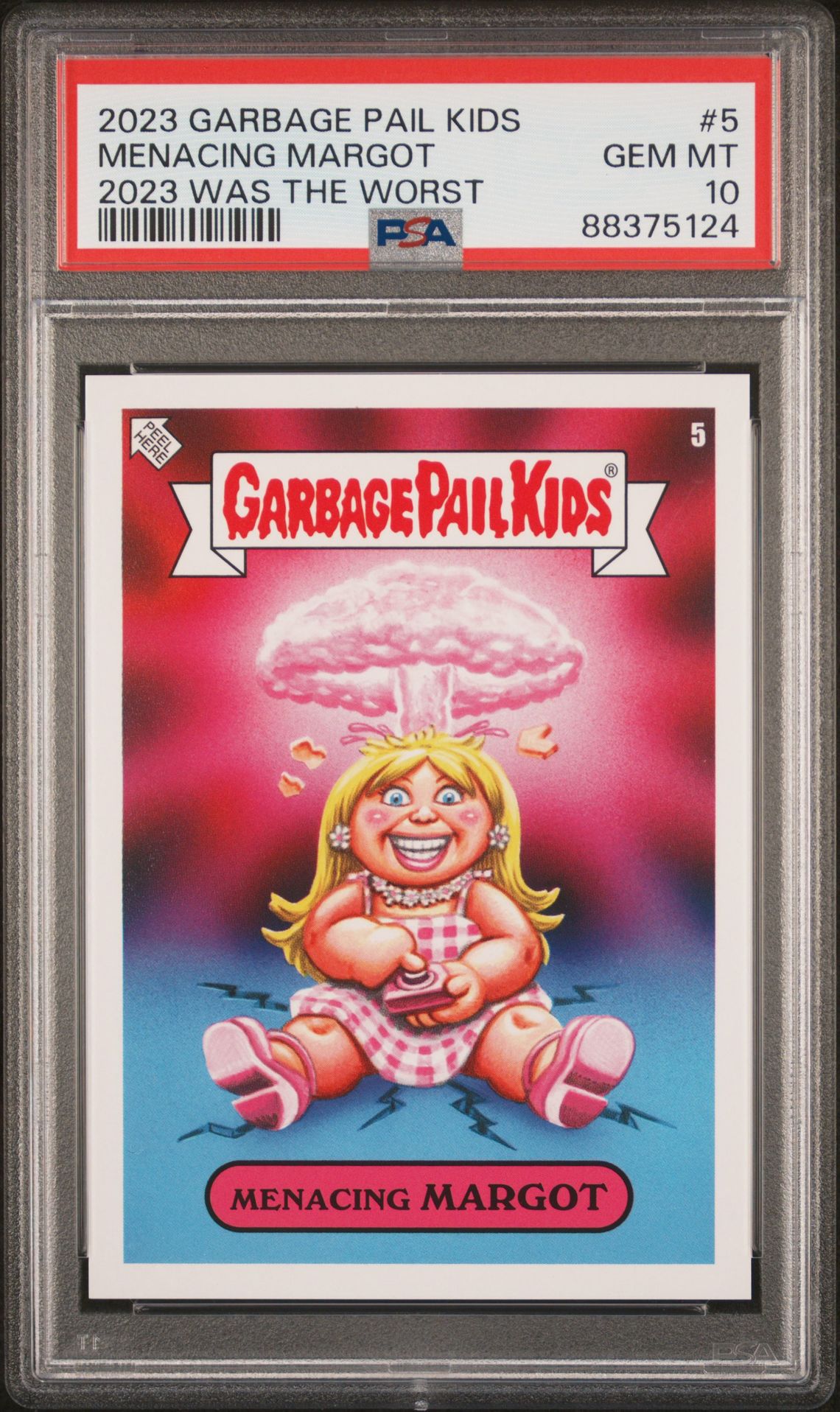 2023 Garbage Pail Kids TOPPS GARBAGE PAIL KIDS 2023 WAS THE WORST #5 Menacing Margot front