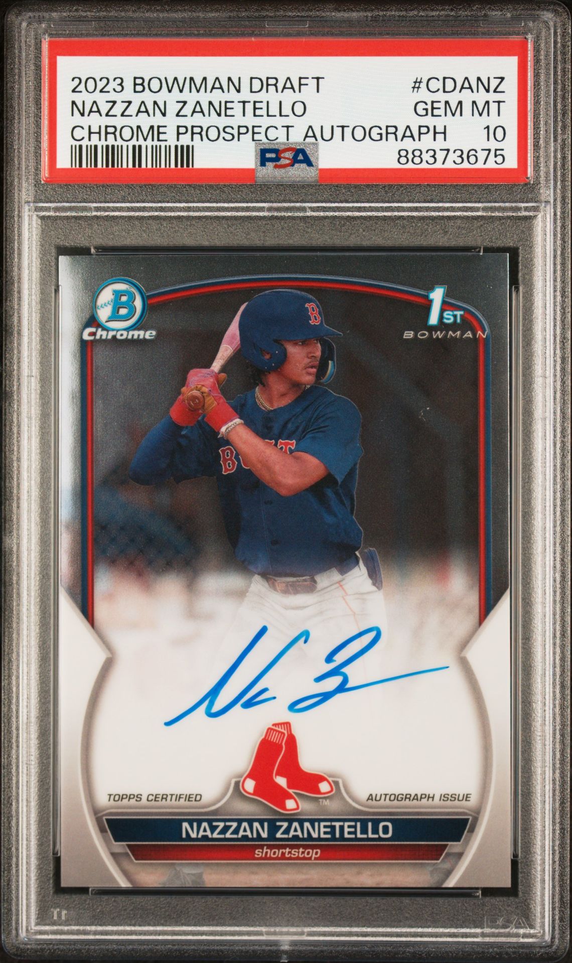 2023 Bowman Bowman Draft #CDANZ Nazzan Zanetello front
