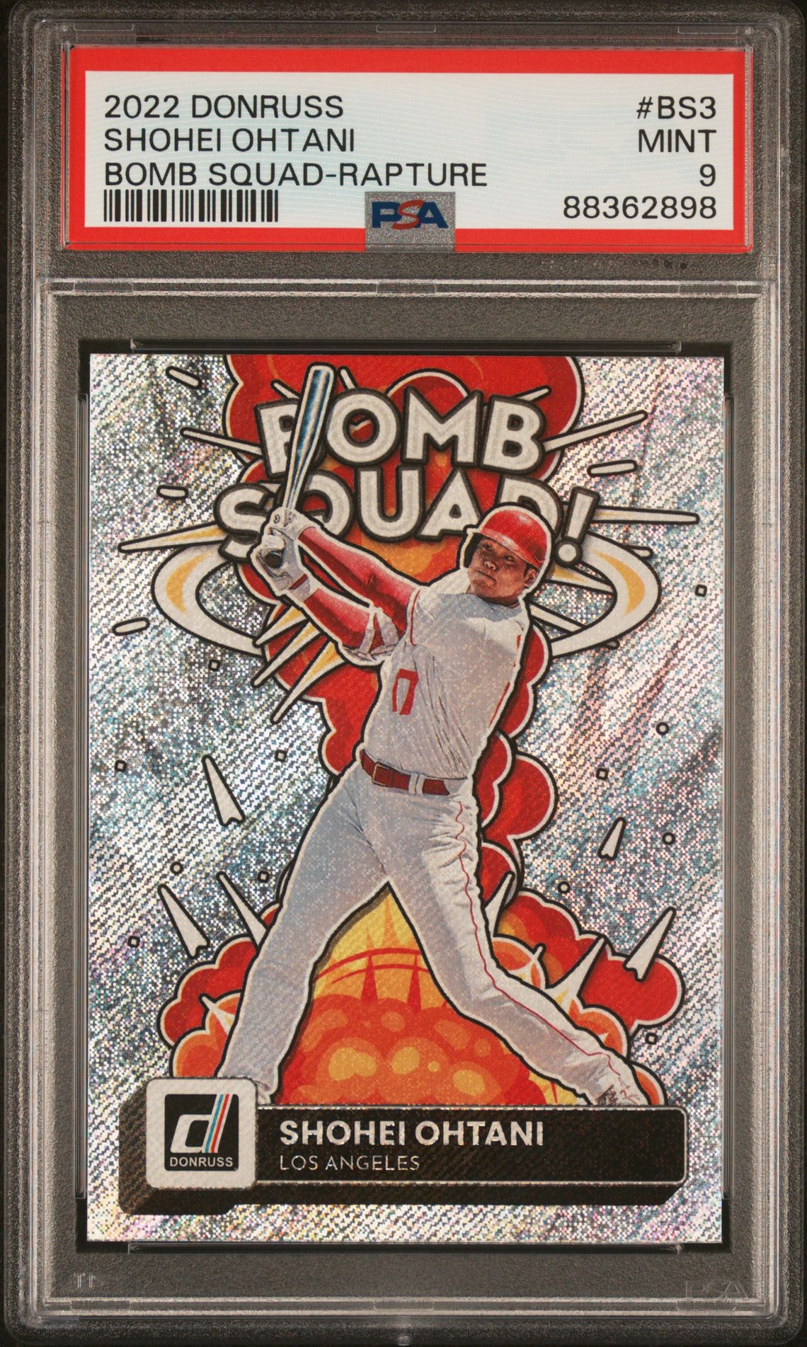 2022 Panini PANINI DONRUSS BOMB SQUAD BOMB SQUAD-RAPTURE #BS3 Shohei Ohtani front