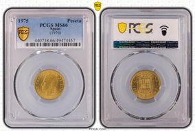 1975 Peseta (1976) MS66