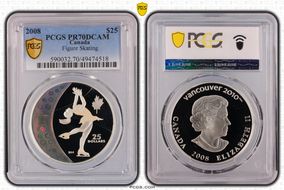 2008 $25 Figure Skating PR70DCAM