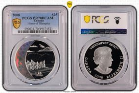 2008 $25 Home of Olympics PR70DCAM