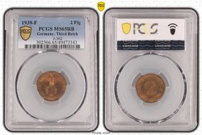 1939-F 2 Pfg J-362 MS65RB