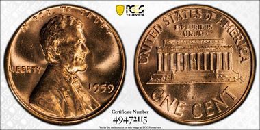 1959 1C MS66RD