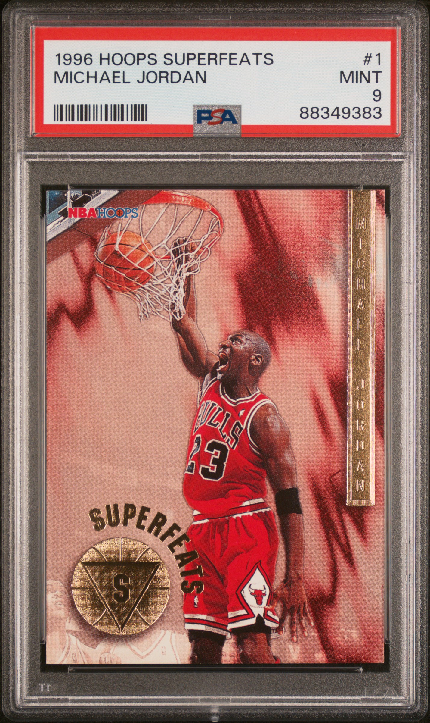 Michael Jordan 1996 Hoops #1 Superfeats Price Guide - Sports Card 