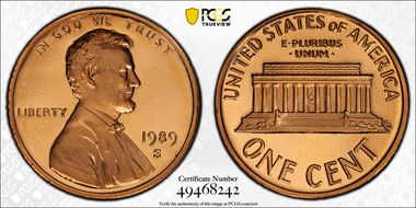 1989-S 1C PR69DCAM