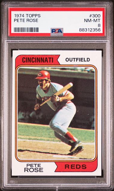 1974 Topps #300 Pete Rose front