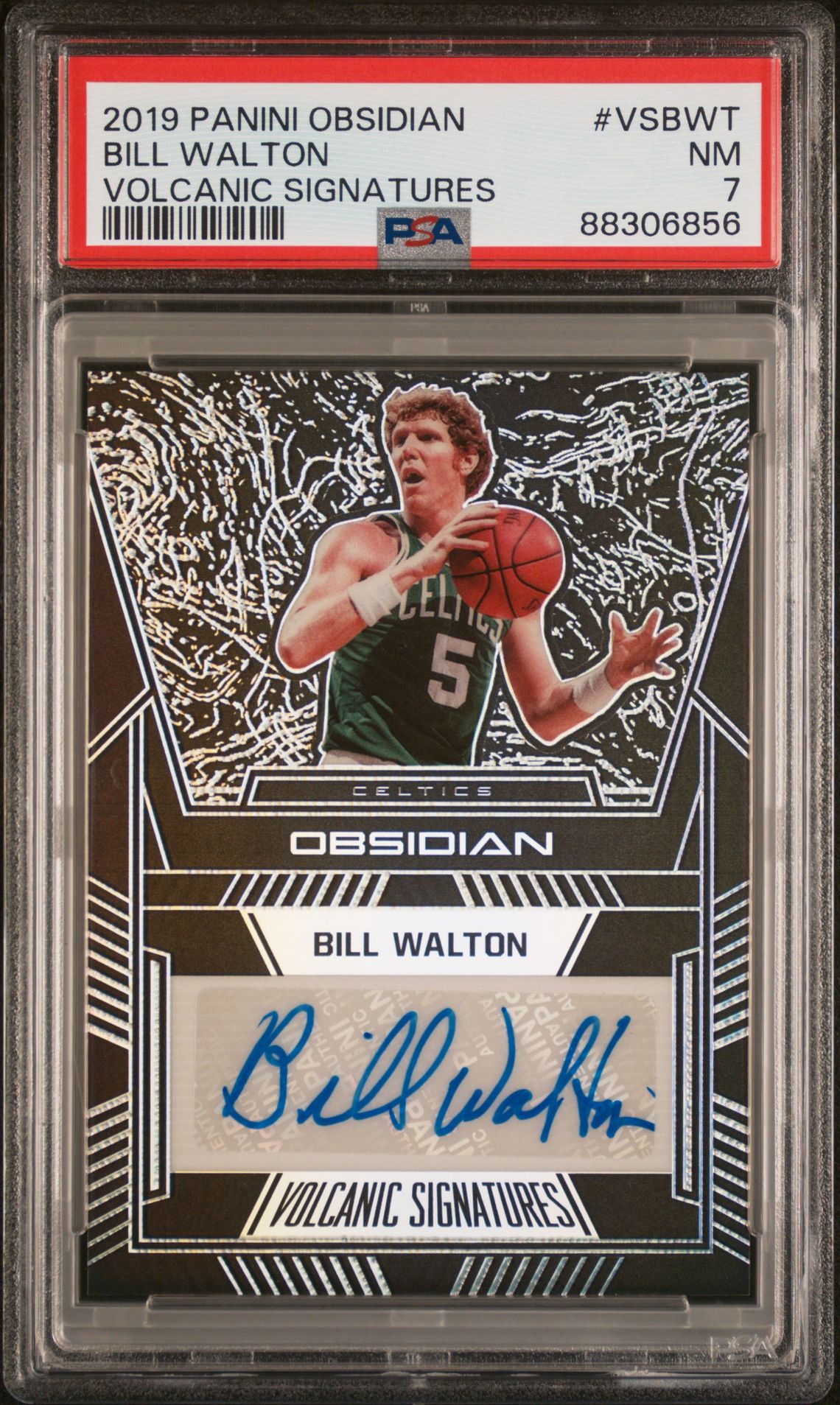 2019 Panini PANINI OBSIDIAN VOLCANIC SIGNATURES #VSBWT Bill Walton front
