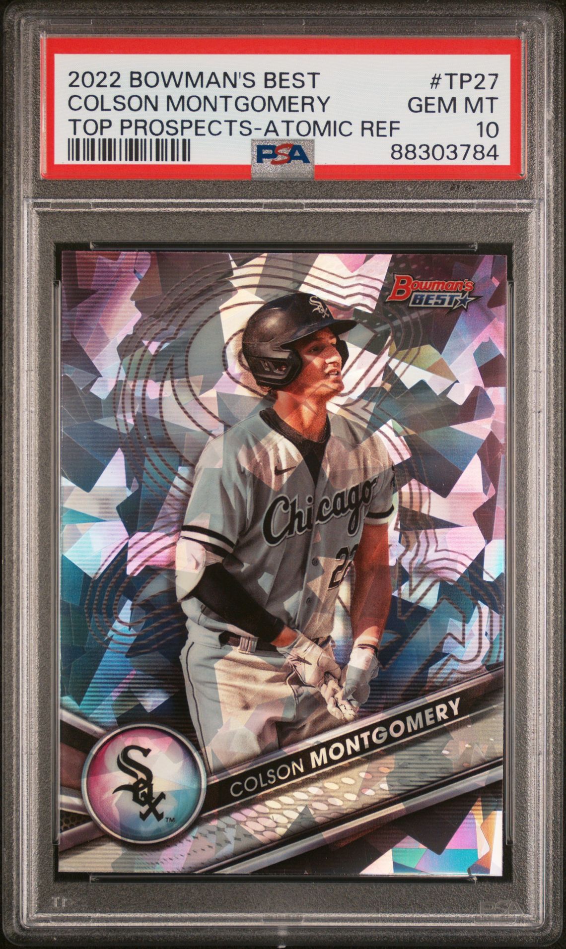 2022 Bowman BOWMAN'S BEST TOP PROSPECTS ATOMIC REF #TP27 Colson Montgomery front