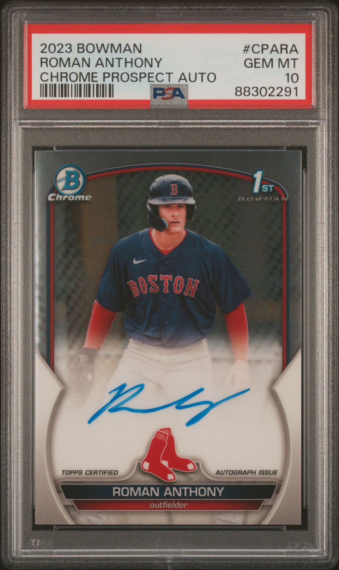 2023 Bowman BOWMAN CHROME PROSPECT AUTOGRAPHS #CPARA Roman Anthony front
