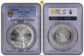 1998-Mo Onza Libertad Ag MS69